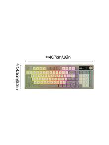 Lenovo K280 Tri-Mode Wireless Keyboard RGB Backlit 97 Keys Bluetooth 2.4G Type-C Rechargeable Keyboard Compatible With PC Laptop Tablet - View 9