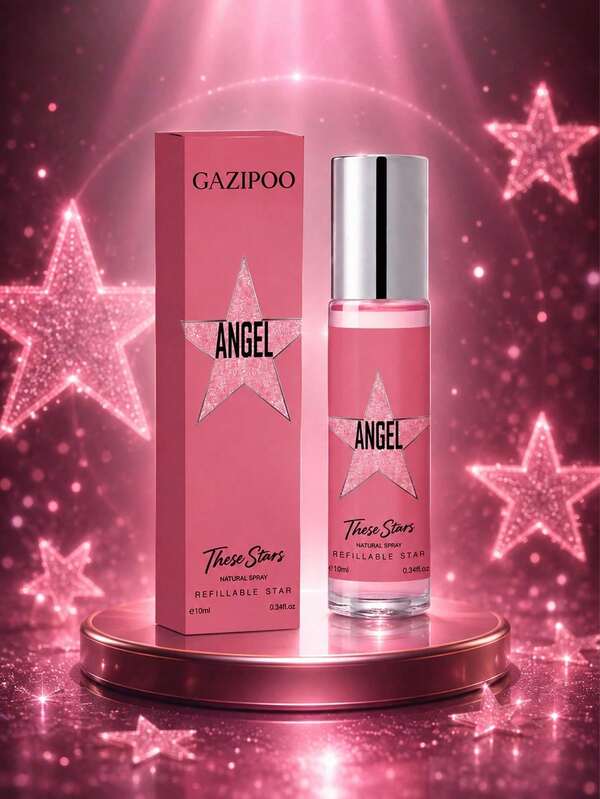 GAZIPOO 10ml Angel Ball Perfume Essential Oil, Fresh Floral Scent, Long-Lasting Fragrance, Fresh And Natural, Portable Bead Perfume, Unisex, Suitable For Daily, Dating, Travel, Leisure And Other Occasions, Also Can Be Used As A Gift