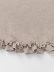 Balabala Girls & Baby Long‑Sleeve T‑Shirt Soft‑Cozy New Winter Base Layer Top Daily‑Ready Inner Wear For Little Young Girl - Brown Tone - View 8