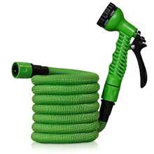 Expandable Garden Hose, Automatically Extends With Water And Shrinks For Easy Storage. Braided Outer Layer For Wear‑Resistance & Leak‑Proof. Multi‑Function Spray Nozzle With Adjustable Water Modes, Ideal For Watering, Car Washing & Cleaning. - Nozzle Hose - View 3