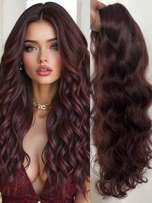 New Fashion Favorite, 26-Inch Long Curly Hair, Rose Net + Two Clips Fixed, Hair Strands Made Of Protein Silk From Synthetic Materials: Looks Natural, Suitable For Parties, Role-Playing And Daily Use - Multicolor - View 15