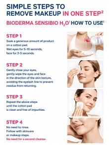 Bioderma 500ml Micellar Cleansing Water, 2 Options, Gentle & Soothing For Sensitive Skin / Oil Control & Purifying For Oily And Combination Skin, Daily Facial, Eye And Lip Home Skincare - Makeup Remover 500ml - View 9