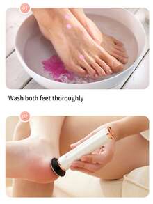 ICEWLESS 2-In-1 Electric Foot Callus Remover & Nail Drill, USB Rechargeable Foot Care Tool, Gel Nail Polish Remover, 3-Speed & Smart Auto-Stop Sensor - View 3