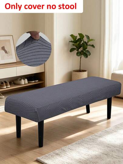 1 buah Sarung Bangku Piano Musim Gugur/Dingin, Gaya Jacquard Modern, Dapat Dicuci dengan Mesin, Campuran Poliester Tahan Lama, Cocok untuk Rumah, Kantor, Hotel, Ruang Tamu, Kamar Tidur, Dapur, Dekorasi Kantor