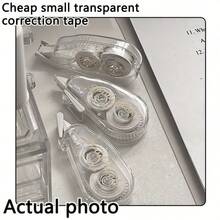 1/2/6/8 Rolls Transparent Mini Correction Tape, Large Capacity, Portable Eraser, Suitable For Home, Office, School Learning Tools, Quiet Correction Tape - Multiple Styles - View 8