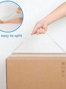 1/2/5/HOT BARGAINS 6 Rolls Transparent Tape 48mm X 66m Heavy Duty Brown Packaging Tape, Suitable For Parcels, Boxes, Cardboard Packaging | Brown Adhesive Packaging Tape - Clear - View 3