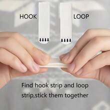 36 Pairs [72 Pieces] Nylon Hanging Strips, No-Drill Hooks, Picture Frame Wall Art Mounts, Invisible Magic Tape, Double-Sided Wall Fixers - A - View 9