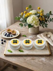 Rund silikonbakform med 6 hål och textur för tårta, mousse, choklad, pudding och dessert, DIY-bakverktyg för hemmet - Multifärgad - Visa 12