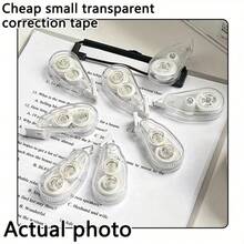 1/2/6/8 Rolls Transparent Mini Correction Tape, Large Capacity, Portable Eraser, Suitable For Home, Office, School Learning Tools, Quiet Correction Tape - Multiple Styles - View 10