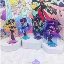 Panty & Stocking With Garterbelt Police Version Acrylic Standee 4pcs Set, Anime Character Standee, Desktop Display Decoration, Fan Collection Gift - Multicolor - View 10