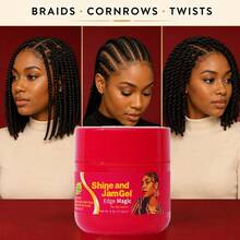 4oz/113g Firm Hold Edge Control Hair Gel For Braids, Locs & Twists, Non-Greasy Shine, Tames Flyaways & Fringe, With Silk Protein & Abyssinian Oil - Edge Control Gel - View 5