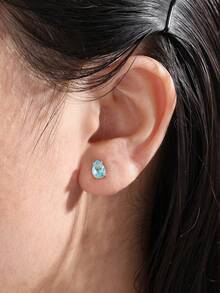 rakol 4pcs Luxury Personalized Cubic Zirconia Water Drop Necklace Bracelet Earrings Jewelry Set For Women, Suitable For Wedding, Evening Party Decoration - Colorful  Teardrop - View 10