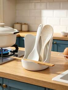 Rak Tutup Panci Multifungsi untuk Meja Dapur, Alat Dapur Praktis untuk Tutup Panci, Peralatan Masak, Sendok Sayur, dan Talenan, Hemat Ruang untuk Merapikan Meja, Sempurna untuk Dapur Rumah, Restoran, Apartemen, dan Penggunaan Sewa - MultiWarna - View 2