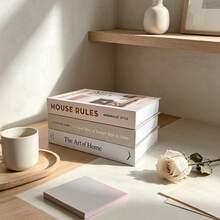 Minimalist Fresh Artificial Inspirational Healing Fake Books, Soft Decor For Club, Villa, Clothing Store, B&B, Living Room, Bedroom, Desktop Ornament, 2/3pcs - Decor Book - View 3