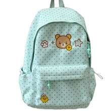Rilakkuma Cute Candy Bean Japanese Ins Style Relaxed Bear Backpack, College Style Student School Commute Versatile Small Backpack For Women - Multi-color - View 7