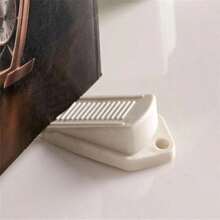 3pcs Rubber Wedge Door Stoppers, Convenient Mouse-Style Design Door Stops, Door Stop Brackets, Protective Covers, Baby Safety Door Stoppers, Home And Office Door Stoppers - Multicolor - View 5