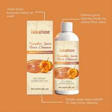 jakehoe Limpador de suelos multifuncional, especia de calabaza, eficaz para limpiar y eliminar manchas, aroma duradero, aclara el suelo sin dañar la pintura, se seca rápidamente, libre de residuos, ecológico, para diversos tipos de suelos de madera, limpiadores de pisos, robot de barrido y lavado - Líquido - Ver 9