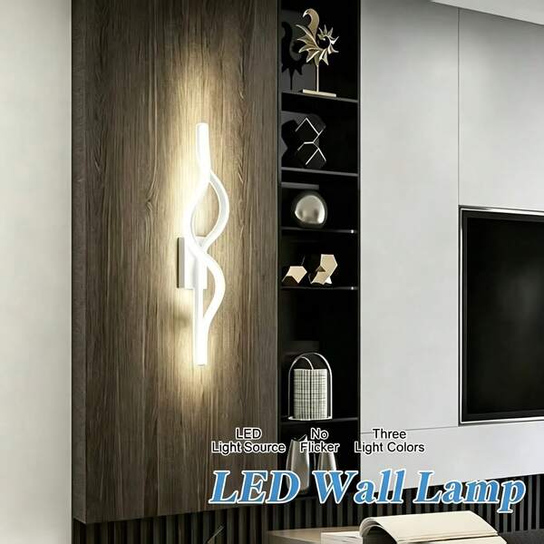 The New Modern Nordic Elegant Wall Lamp, With Three Color Dimming, Is Perfect For Dining Rooms, Living Rooms, Bedrooms, Corridors, And Stairwells. Atmosphere Wall Lamp, Indoor Home Decoration Lighting Gift.