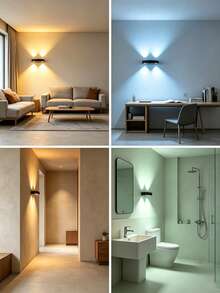 1 buah Lampu Dinding LED Nirkabel Magnetik yang Dapat Dilepas, Lampu Sensor Gerak Isi Ulang USB, Cahaya Ambient yang Dapat Diredupkan, Cocok untuk Dekorasi Kamar Tidur, Samping Tempat Tidur, Tangga, dan Kamar Mandi - beraneka warna - View 10