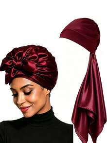 Wine Red Seam-free Beanie