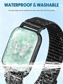 حزام نايلون منسوج متوافق مع Redmi Watch 5 Lite/5Active، حزام رياضي متين مقاوم للماء مع خاصية منع الانزلاق، أحزمة بديلة للنساء والرجال - 22mm - مشاهدة 4