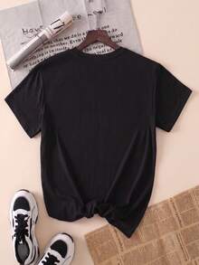Women T-Shirts - Black - View 2