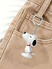 SNOOPY Dog Keychain, Backpack Hook, Bag Pendant, Decoration. Soft Matte Texture. Super Cute Design. Waterproof And Scratch-Resistant. Won't Yellow Over Long-Term Use. Cute Design, Versatile And Practical Without Looking Out Of Place. - Multicolor - View 8
