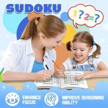 Thick Sudoku Puzzle Notebook, Number Grid Logic Puzzles, Brain Training And Mathematical Thinking Challenge, Focus And Problem Solving Practice, Daily Logic Reasoning Games, Suitable For Home, School, Travel And Quiet Time Screen-Free Activity - Sudoku Puzzle Notebook - View 9