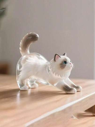 Set de marco de fotos de gato de peluche lindo + llavero de bolsa de gato transparente. Perfecto para registro de fotos estacionales, decoración y recuerdos. Adecuado para el hogar, escritorio, amantes de gatos y dueños de mascotas. También adecuado para cumpleaños, aniversarios, regreso a la escuela y Navidad.