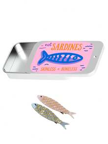 Creative Sardine Can Hair Clip Set, Sardine Storage Box, Sardine Hair Clip, Hair Accessory, Sardine Can Container, Small Accessory Storage Box, Daily Decorative Gift - Multicolor - View 16