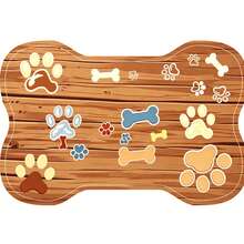 1pc Pet Feeding Mat, Cat And Dog Bowl Food Mat, Non-Slip Absorbent Pet Floor Mat, Rubber Backing, Easy To Clean, Suitable For Cat Beds, Cat Toys And Pet Bowls, Perfect For Cat And Dog Owners - View 11
