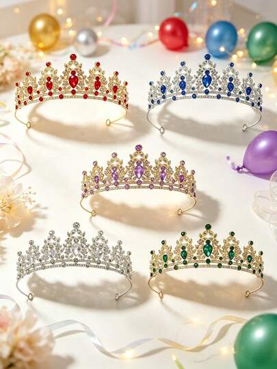 Accesorio de Corona de Fiesta, Diseño Elegante & Exquisito, Crea una Atmósfera Lujosa, Adecuado para Diversas Celebraciones Temáticas y Estilismo de Escenario