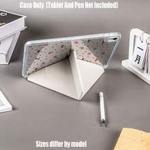 Y-Fold 高透明壓克力平板保護殼，附筆槽，Y-Fold 高透明壓克力款，Y-Fold 高透明壓克力保護殼，平板保護殼特色：Y型三折支架設計、智慧休眠/喚醒、全方位保護、親膚框架材質、氣囊防摔框架、多角度支架、透明壓克力背板、內建筆槽、輕巧便攜 - 彩色 - 查看 6