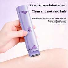 Hair Removal Device, Women's Dual-Head Shaver, Intimate Area Trimmer, Electric Razor, Unisex Epilator - Upgraded Version - View 6