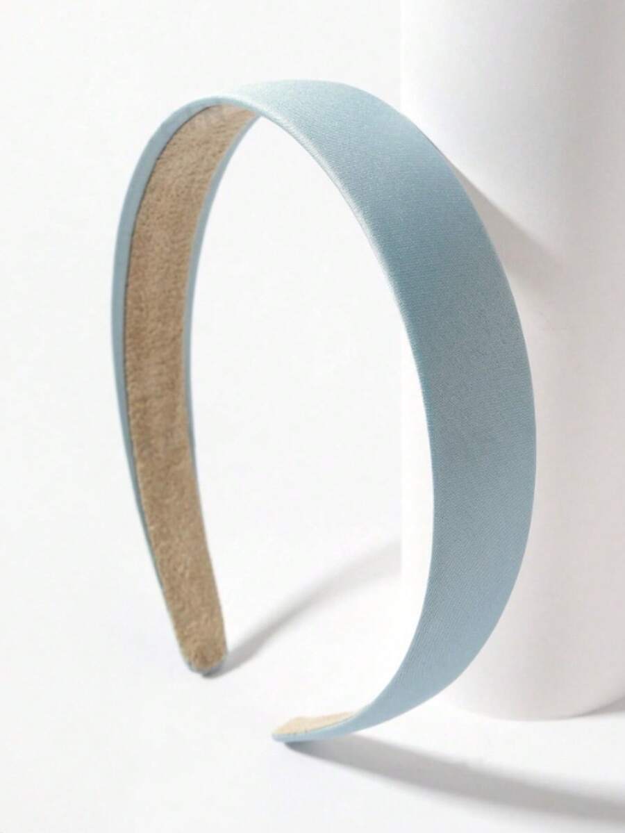 1PC Wide Fabric Headband Suitable For Daily Wear - Baby Blue - View 1