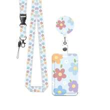 1 Set (Badge Clip + Lanyard + Card Holder) Blue Butterfly ID Badge Clip, Retractable Badge Reel With Card Holder, Detachable Lanyard, Teacher ID Card Holder Protective Sleeve, Suitable For Doctors, Nurses, Interns, Office Workers, Office Gift - Versatile - View 16