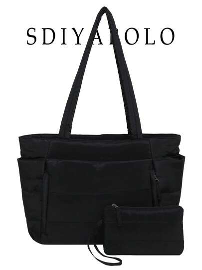 Women's Tote Bag, Lightweight Fluffy Handbag, Suitable For Travel, Work, Beach, Gym, Shopping