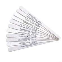5/10/25/50/100Pcs Professional Nail File 100/180/240 Sanding Buffer Block UV Gel Nail Polish Pro Nail Files Artificial Nail Tips Manicure Pedicure DIY Tools Accessories - White - View 3