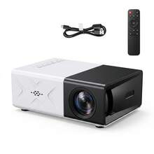 Mini Portable Projector, Black & White HD Wireless Projector, Ultra Quiet Plug And Play Video Projector, Wireless Screen Casting Compatible With Phone Computer, Home Theater Office Portable Projection Device - Black and White - View 2