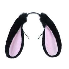 1pc Fashionable Cute Rabbit Ear Headband, Practical Fun Rabbit Hair Accessory Headpiece Cosplay Prop, Suitable For Adult Party Costume Hair Accessory - Multicolor - View 5
