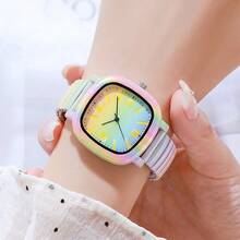 1pc Women's Wristwatch, Simple & Elegant Quartz Watch With Pointer, Perfect For Formal Wear Or Daily Outfits To Create A Sophisticated Look - V315 - View 3