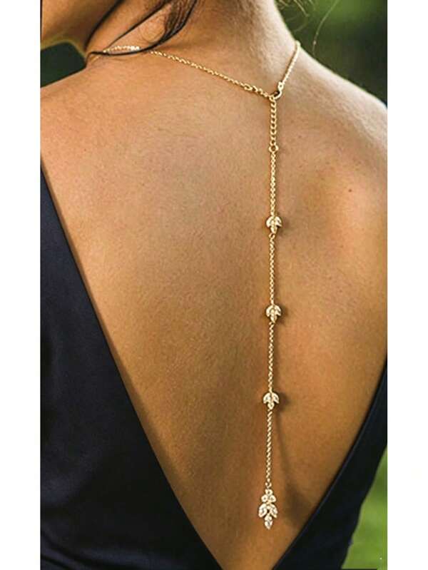 Women's Elegant Vintage Body Chain And Back Chain With Exquisite Pendant, Suitable For Party, Evening, Beach And Casual Daily Wear