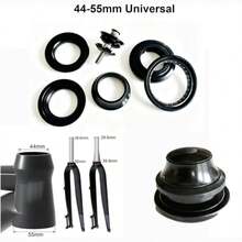 6MSKS 1組 44-55mm 錐管密封軸承車頭組，適用於登山車/MTB/BMX/公路車 - 黑色 - 查看 7