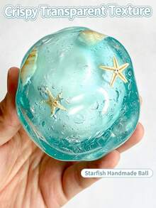 1 Buah/3 Buah Bola Squishy Bintang Laut Renyah ASMR - Mainan Remas yang Menggerogoti Cangkang, Mainan Pereda Stres untuk Anak & Dewasa - MultiWarna - View 8