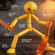 Office Decor Figurine Ornament -- DIY Assembly Model, Suitable For Decoration, Collection, Gift, Party - Multicolor - View 2