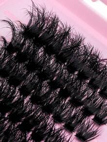 Fengxiu Eyelash 500pcs Fluffy Single Cluster False Eyelashes 120D/100D/80D/50D Dense & Fine Style, Large Capacity Eyelash Book, 4 Mixed Styles D Curl 3D Dimensional Makeup Effect, Suitable For Beginners And Professionals - View 10