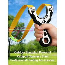 Alloy Slingshot Accessory Set, Outdoor Leisure Entertainment Toy Bow With High Elasticity Rubber Band, Adult Leisure Sports Equipment - A - View 9