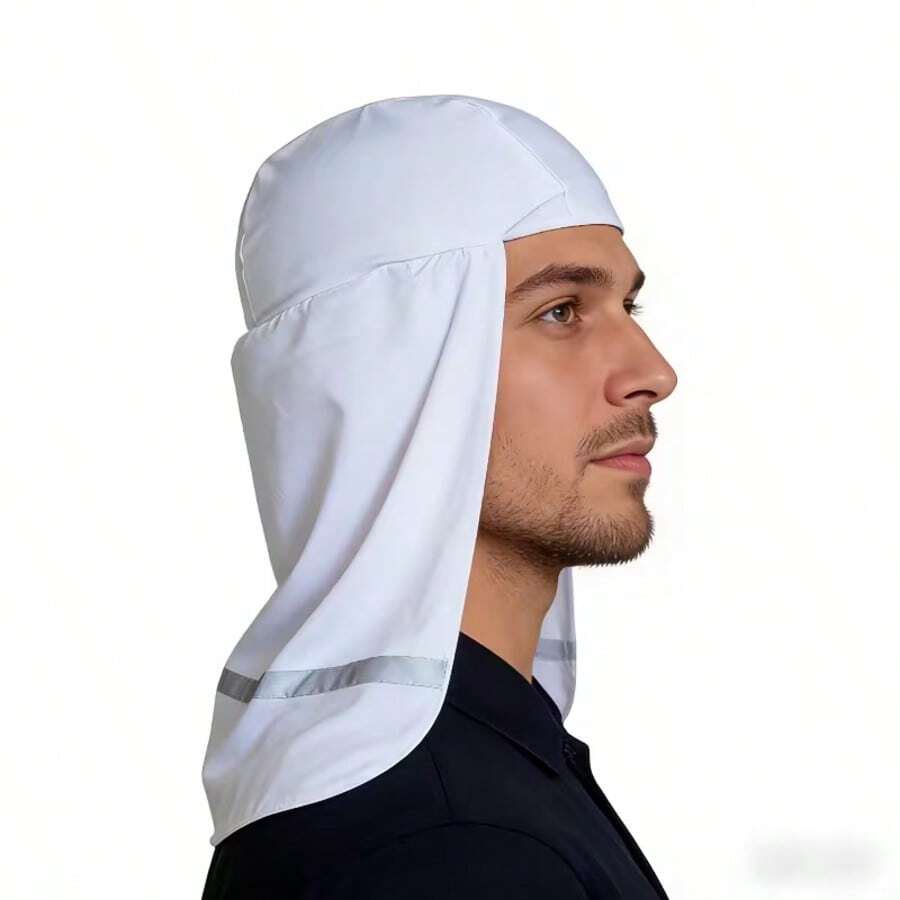 1pc Quick-Dry Protective Hat, Unisex Reflective Running Cap, Lightweight Fishing Hat (With Breathable Neck Protection), Moisture-Wicking Outdoor Hat (Suitable For Cycling And Hiking) - Multicolor - View 1