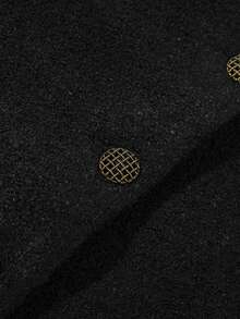 Vintage Elegant Lady High-End Padded Casual Short Jacket For Spring And Autumn, Elegant Travel And Vacation Wear - Black - View 4