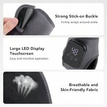Hailicare Foot Massager For Neuropathy, Rechargeable Ankle Heating Pad With Massage For Circulation, Foot And Ankle Massager For Pain Relief, Suitable For Reduce Fatigue And Plantar Fasciitis, Travel & Home Use - Grey - View 8